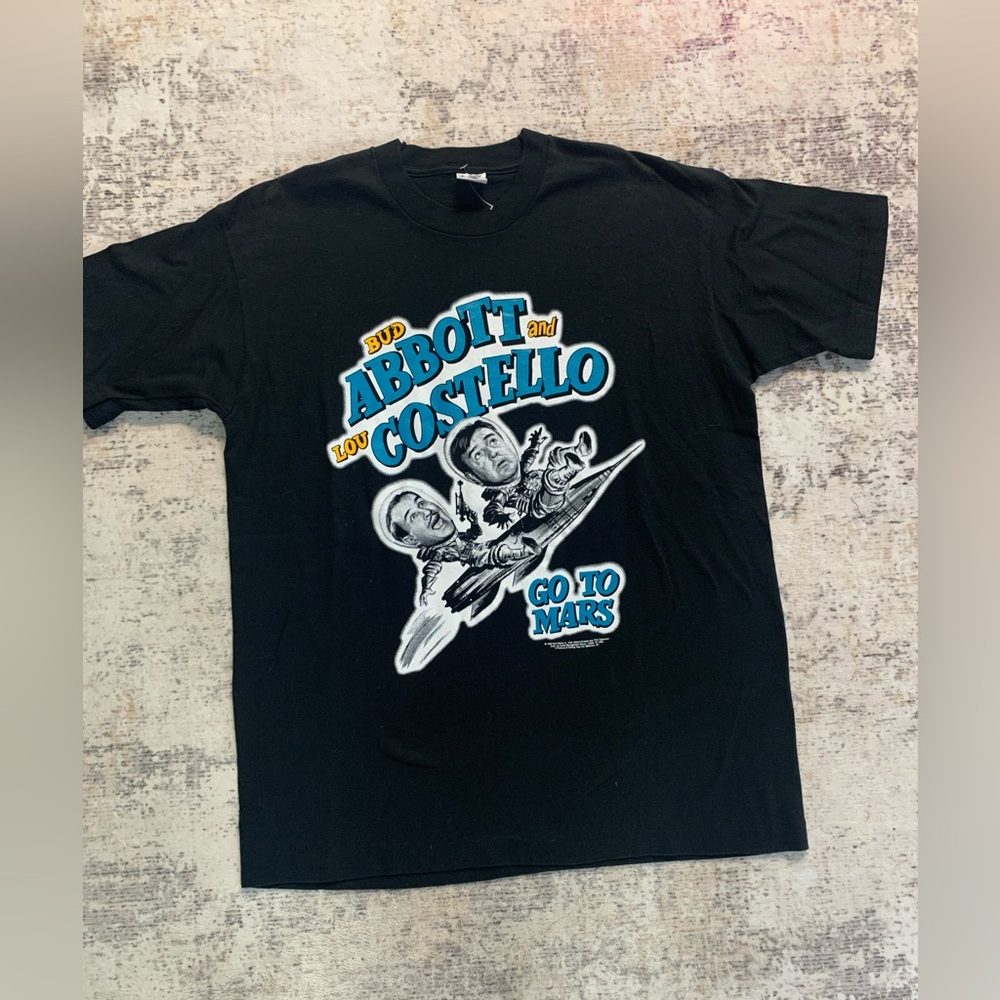 Vintage 1990s Abbot And Costello Go To Mars Size L Movie Promo Rare